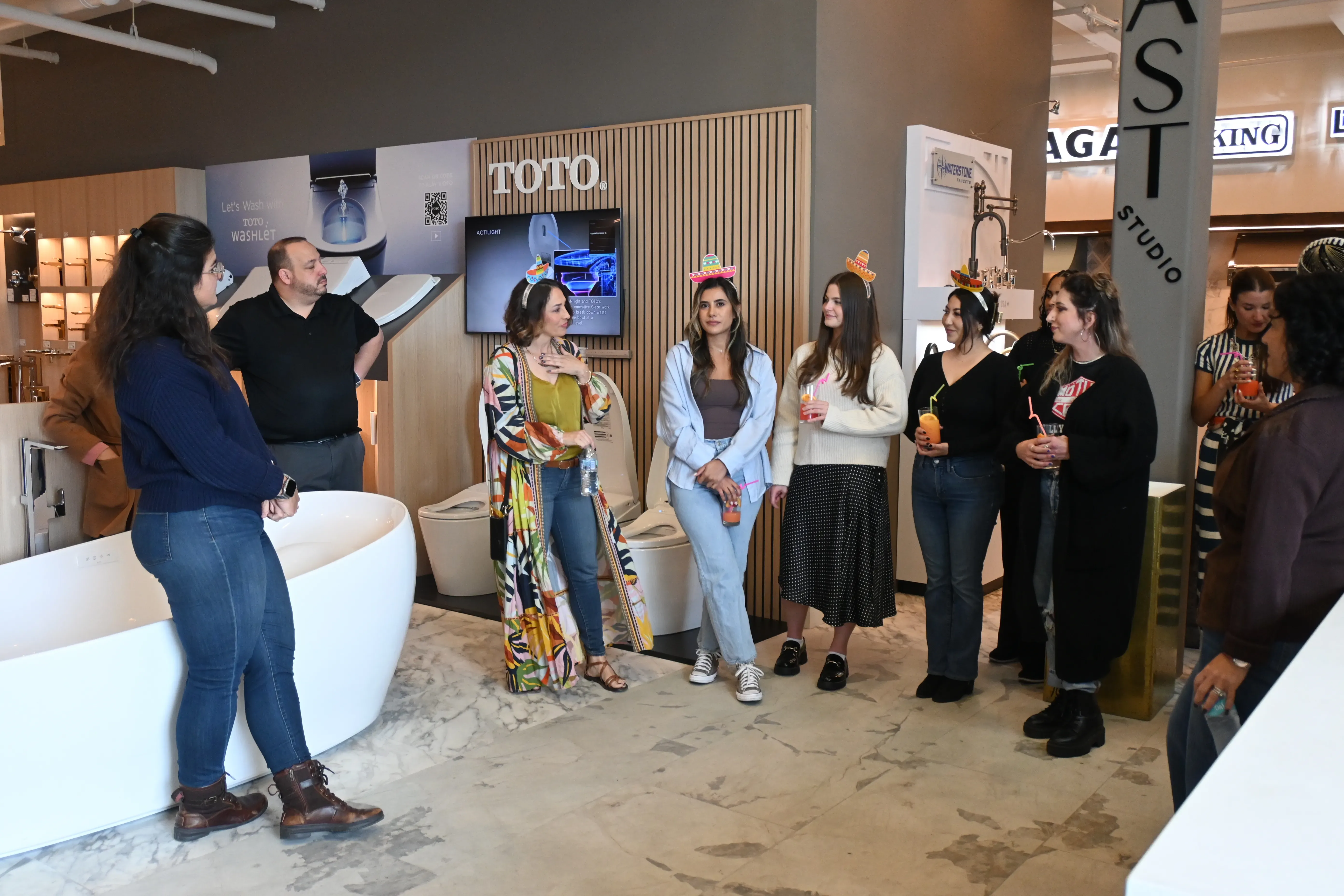 Grace Blu and Design Hub teams collaborating at the event